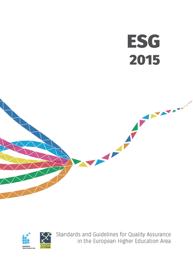 ESG 2015: Standards and Guidelines for Quality Assurance in the European Higher Education Area